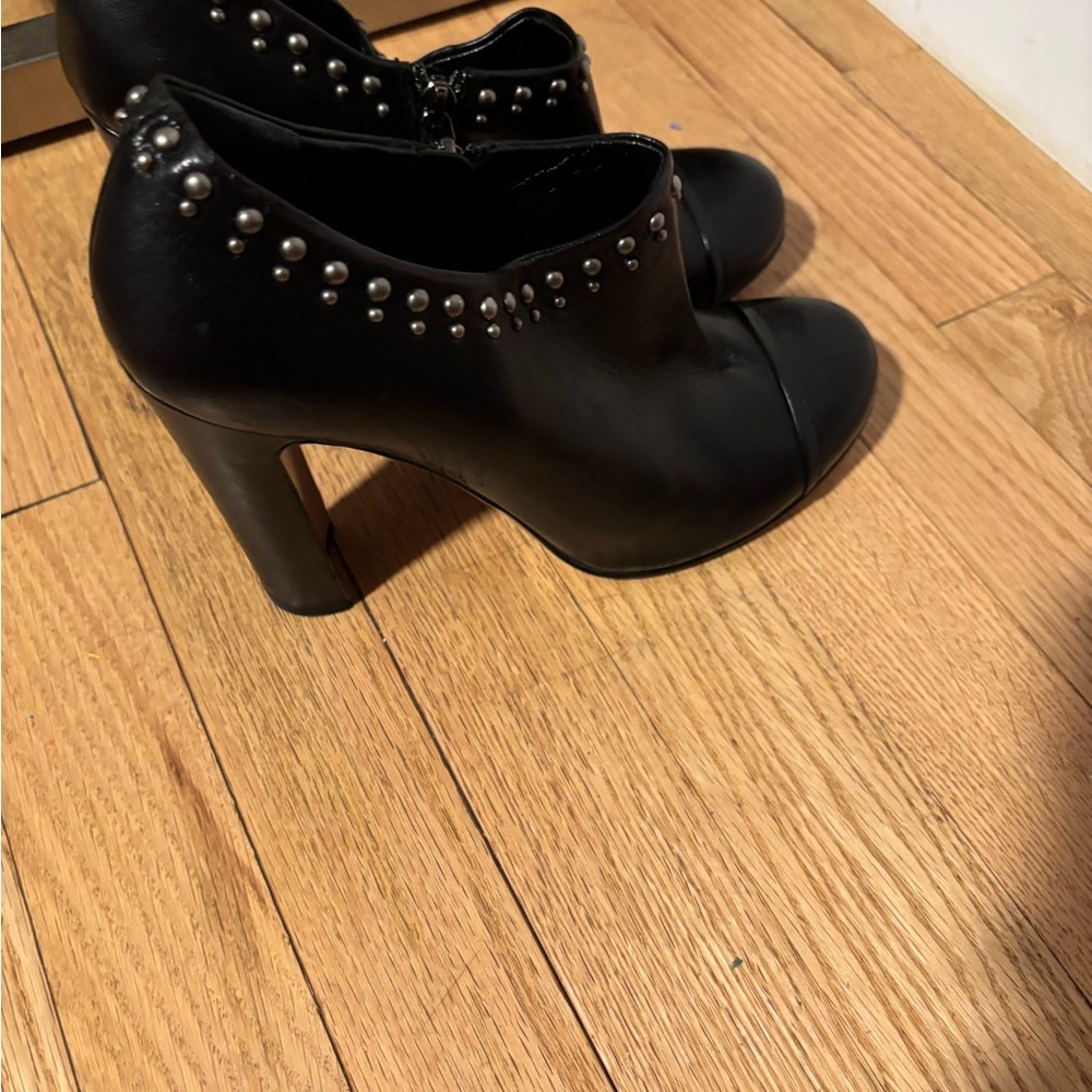 Prada Black Studded Women's Heels - Picture 10 of 12